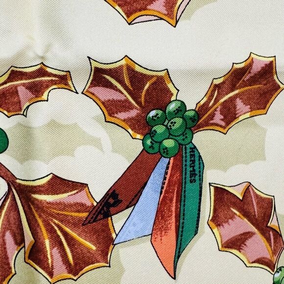 Hermès Yellow Niege D'Antan Silk Scarf - Picture 6 of 6